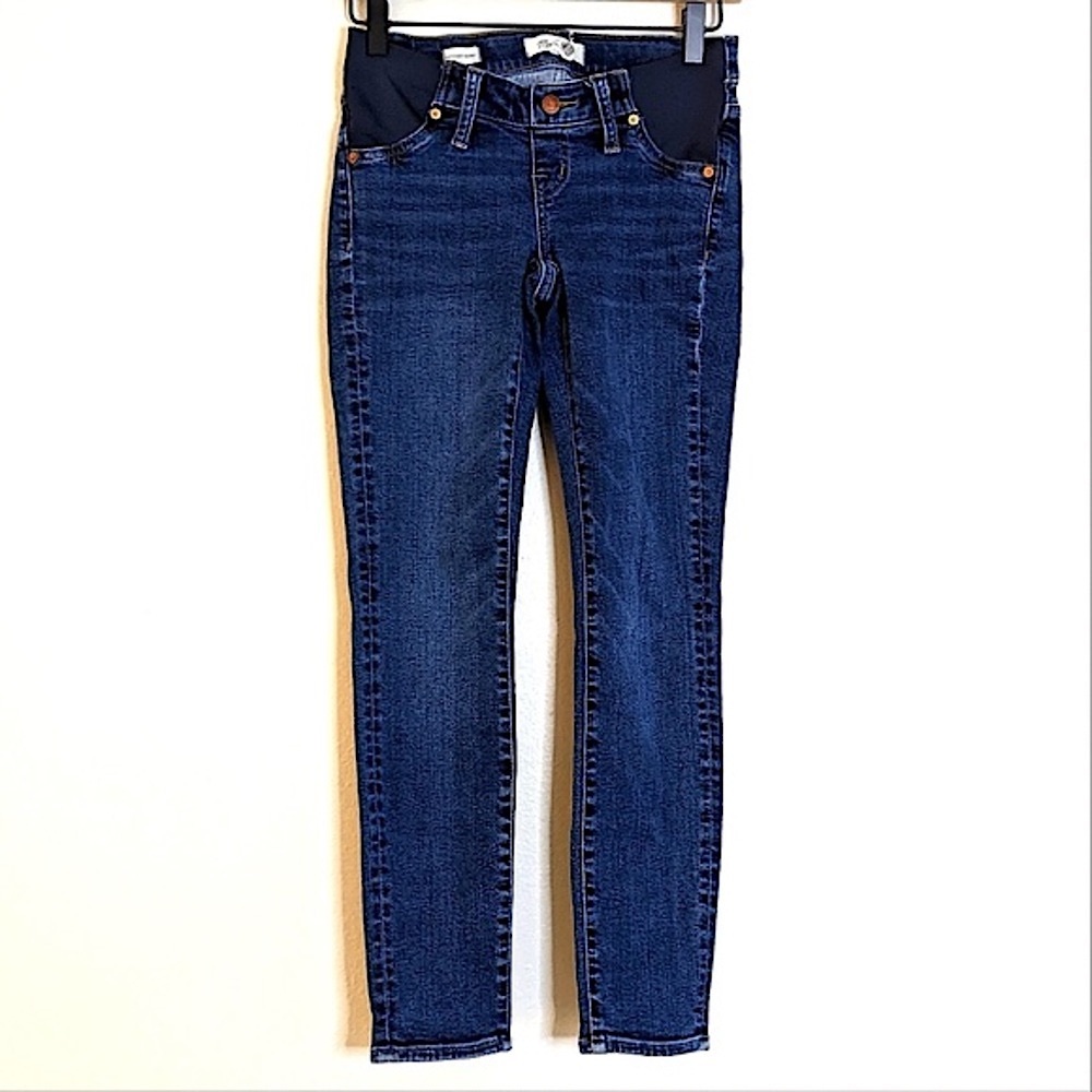 Madewell Side Panel Pull On Maternity Skinny Jean… - image 1